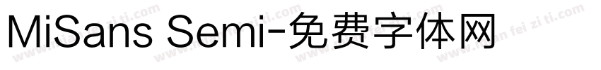MiSans Semi字体转换